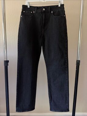 Madewell 90s Straight Leg Jeans in Black Wash Size 29
